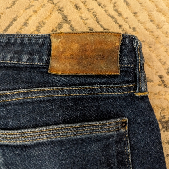 Shockoe Atelier Men’s Slim Straight Button Fly Dark Wash Selvedge Jeans 32x33 - Picture 10 of 11